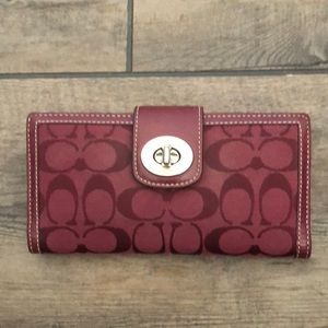 Coach signature wallet